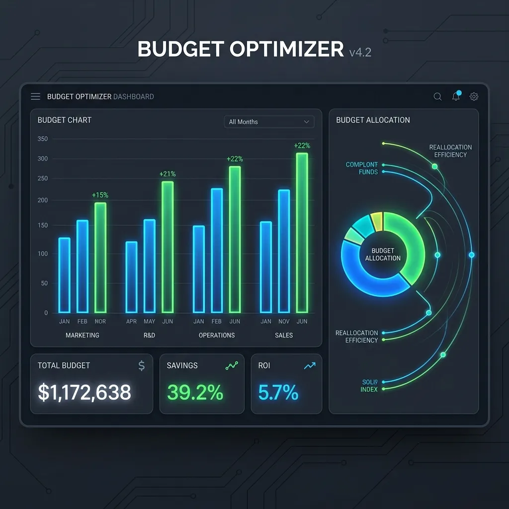 Budget sweeps allocation dashboard and multi-channel spending optimization curves